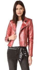 IRO Axelle Metallic Moto Jacket at Shopbop